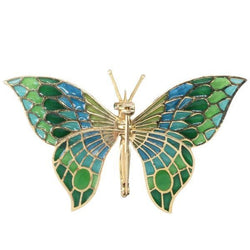 Broche Épingle en or jaune et émeraude - Castafiore