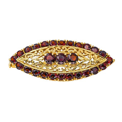 Broche Épingle en or jaune et grenat - Castafiore
