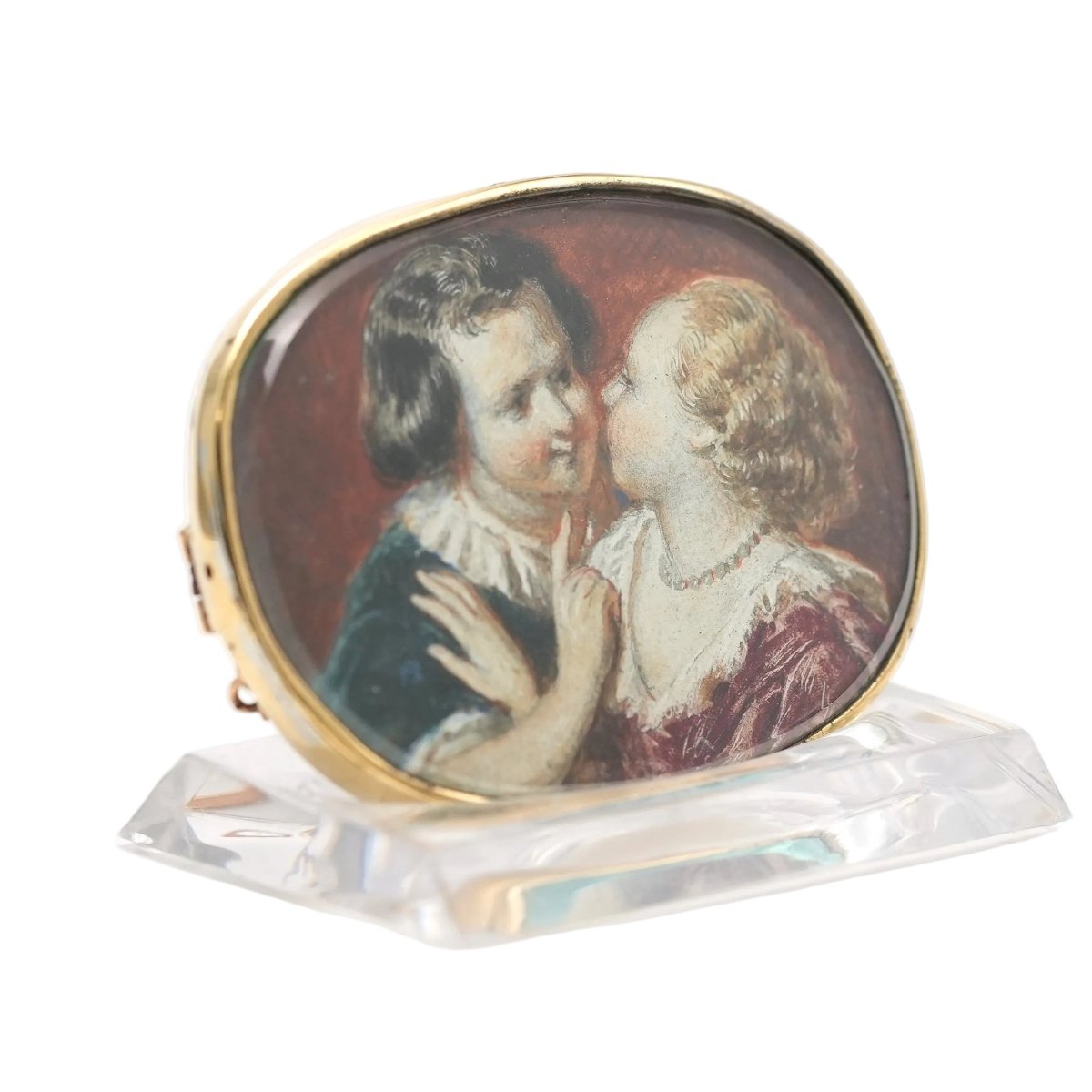 Broche Épingle en or jaune et nacre - Castafiore