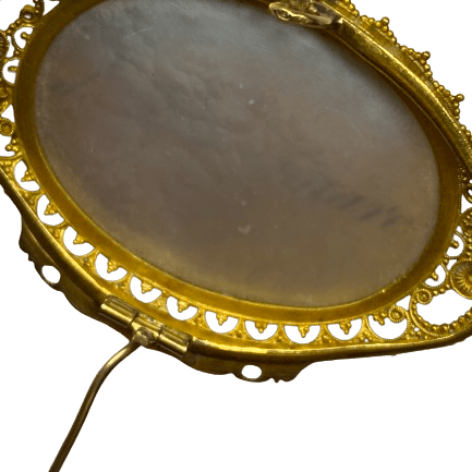 Broche Épingle en or jaune et nacre - Castafiore