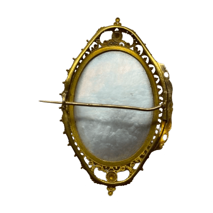 Broche Épingle en or jaune et nacre - Castafiore