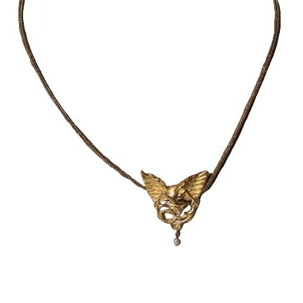 Broche Épingle en or jaune et perle - Castafiore