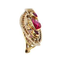 Broche Épingle en or jaune et rubis - Castafiore