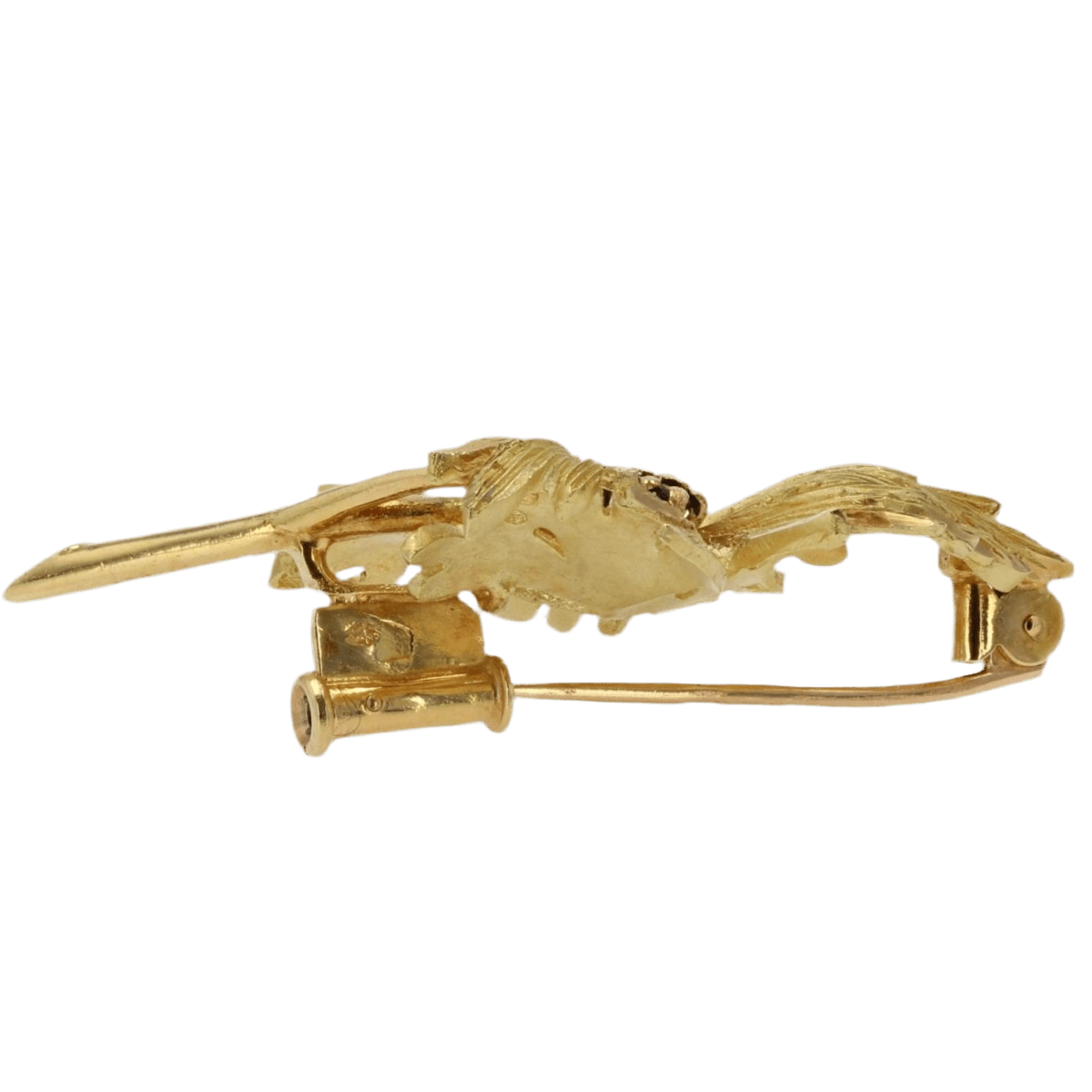 Broche Épingle en or jaune et saphirs - Castafiore