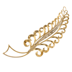 Broche Épingle en or jaune, or blanc et diamants - Castafiore