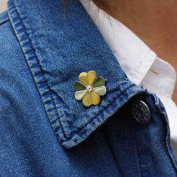 Broche Épingle en or jaune, or blanc et diamants - Castafiore