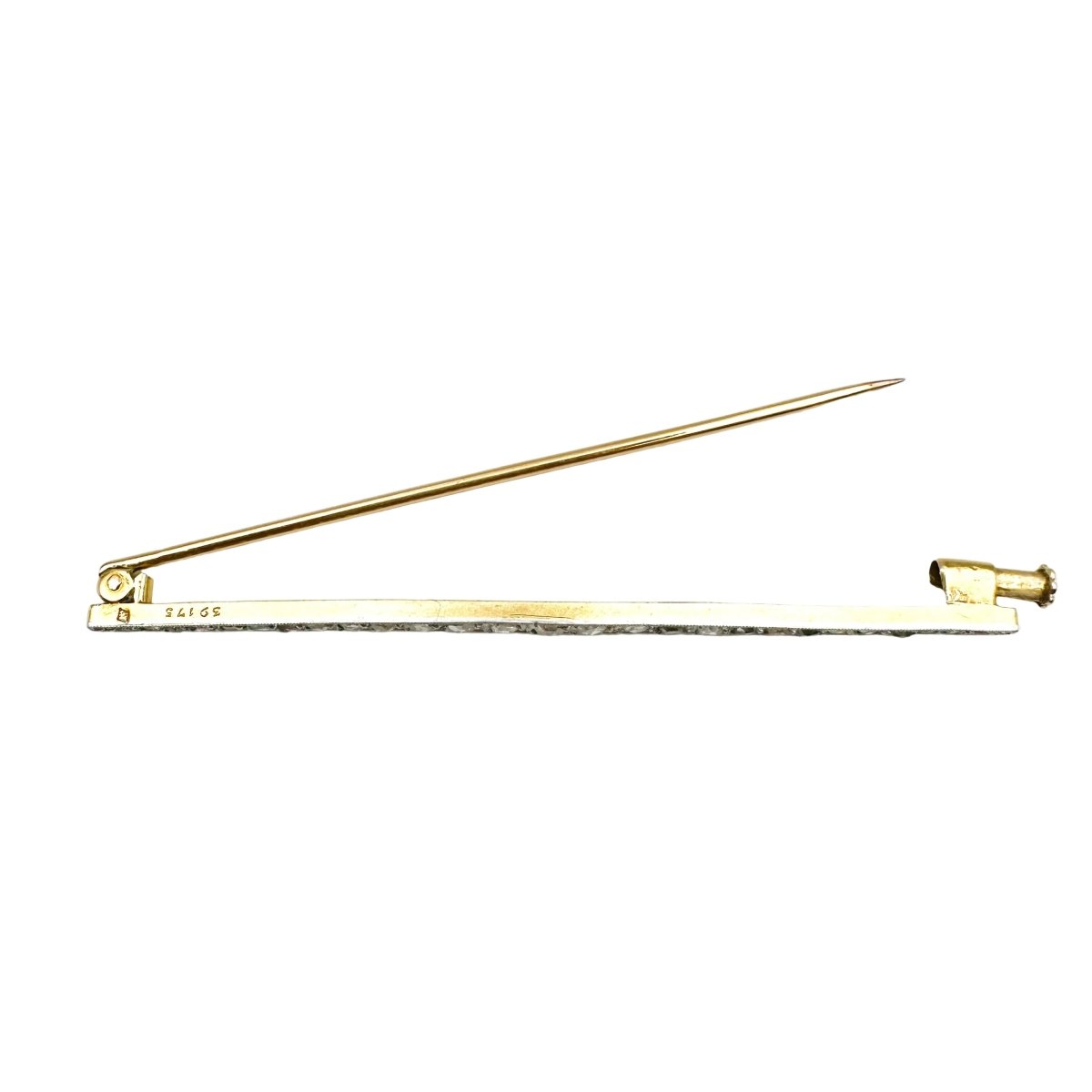 Broche Épingle en or jaune, or blanc, platine et diamants - Castafiore