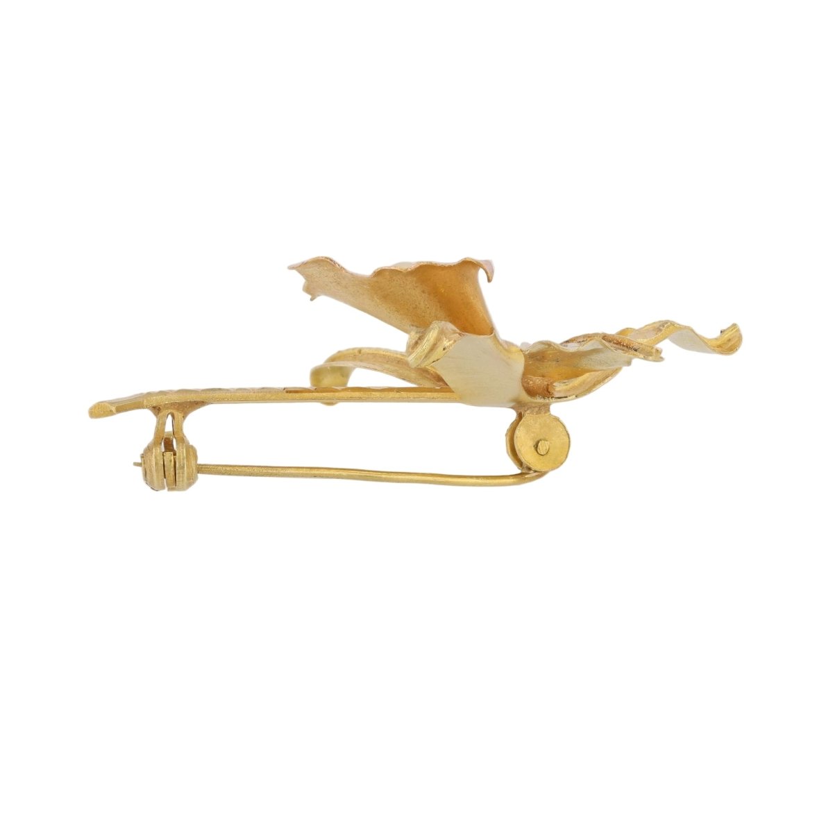 Broche Épingle en or jaune, or rose et perle - Castafiore