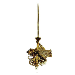 Broche Épingle en or jaune, or rose et perles - Castafiore