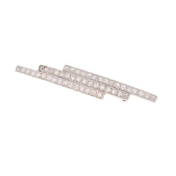 Broche Épingle en or jaune, platine et diamants - Castafiore