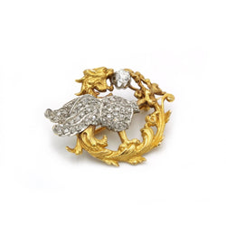 Broche Épingle en or, platine et diamants - Castafiore