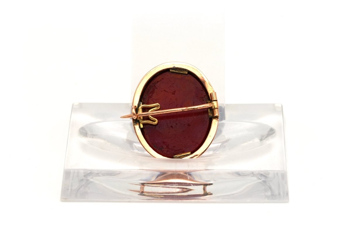Broche Épingle en or rose et mosaïque - Castafiore