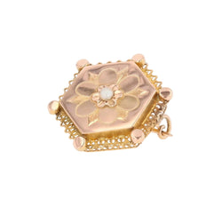 Broche Épingle en or rose et perle - Castafiore