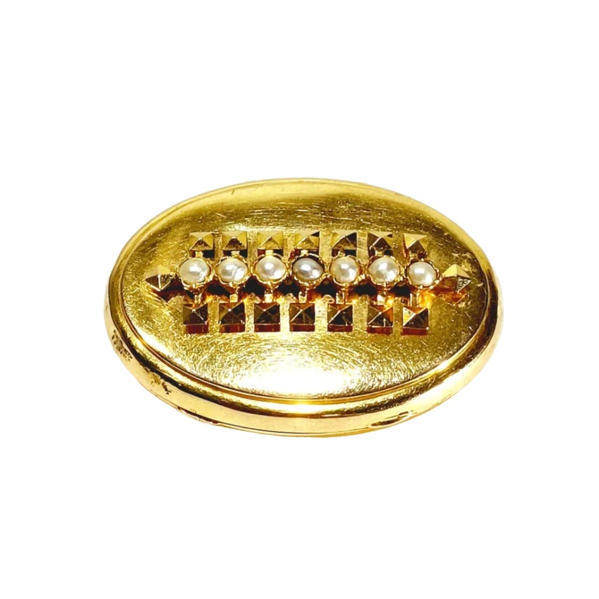 Broche Épingle en or rose et perles - Castafiore