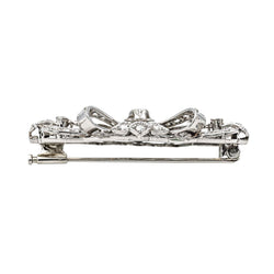 Broche Épingle en palladium et diamants - Castafiore