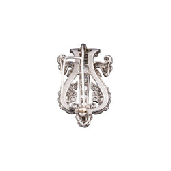 Broche Épingle en platine et diamants - Castafiore