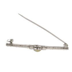 Broche Épingle en platine, opale et diamants - Castafiore