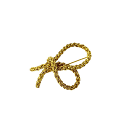 Broche Épingle "Noeud" en or jaune - Castafiore