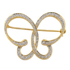 Broche Epingle Or jaune Diamant - Castafiore