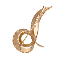 Broche Épingle "Volute" en or rose - Castafiore