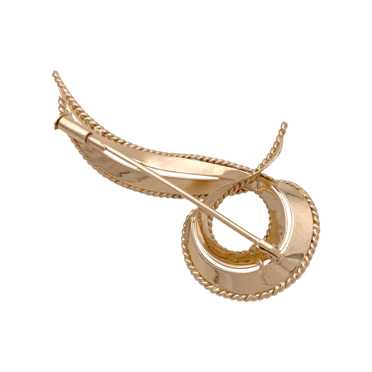 Broche Épingle "Volute" en or rose - Castafiore