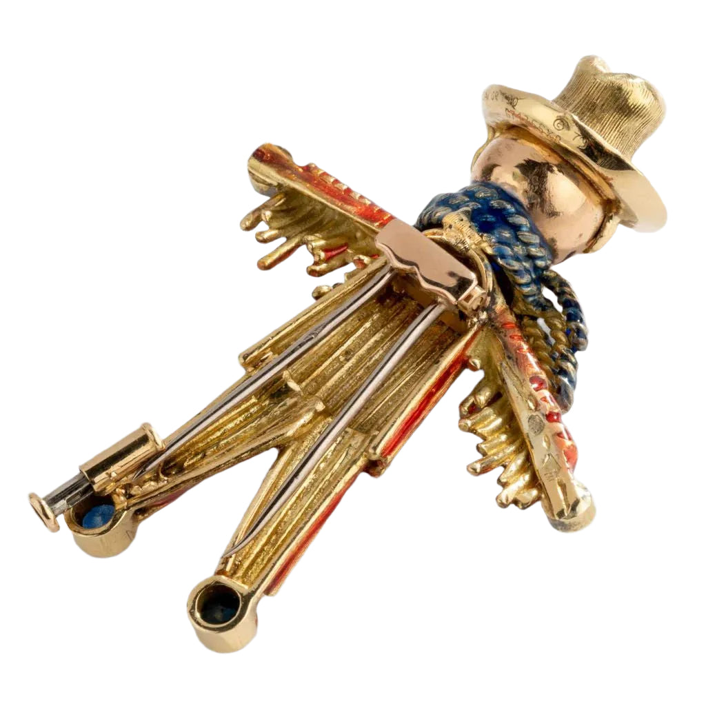 Broche épouvantail de la maison Van Cleef - Castafiore