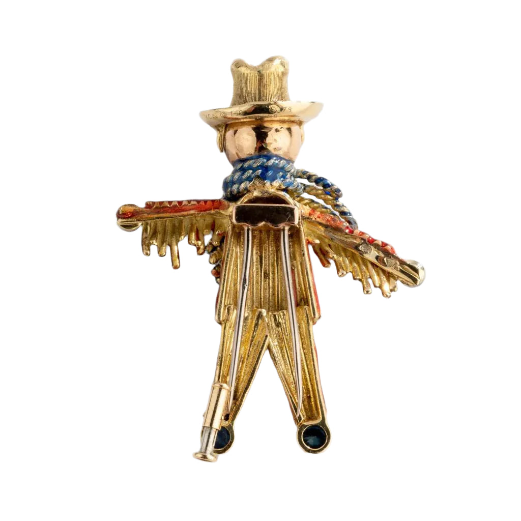 Broche épouvantail de la maison Van Cleef - Castafiore