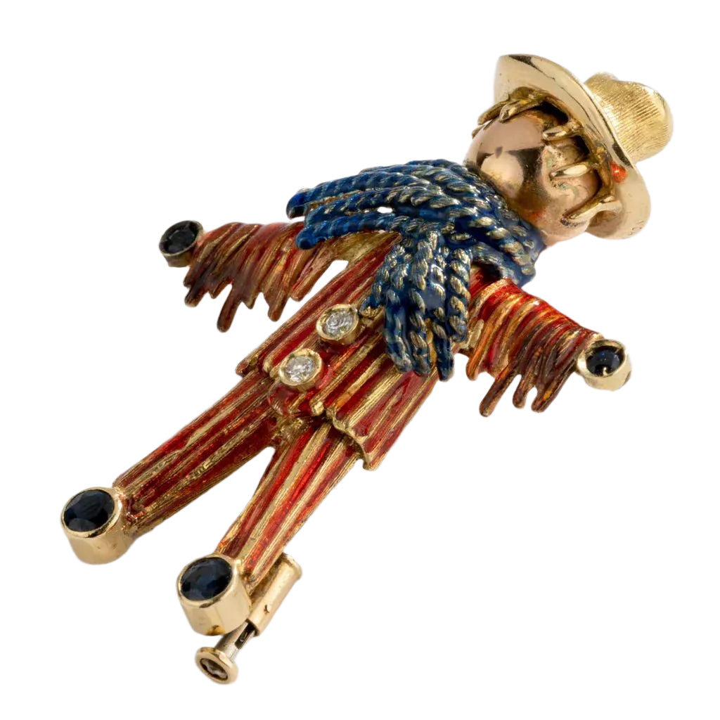 Broche épouvantail de la maison Van Cleef - Castafiore