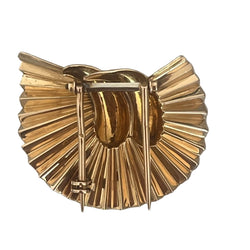 Broche et Boucles d'oreilles en or jaune - Castafiore