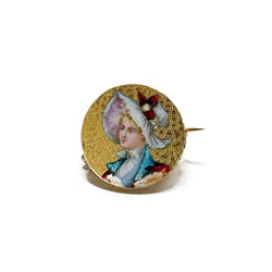 Broche femme au chapeau - Castafiore