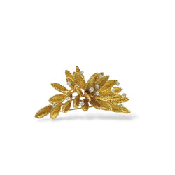 Broche feuillage - Castafiore