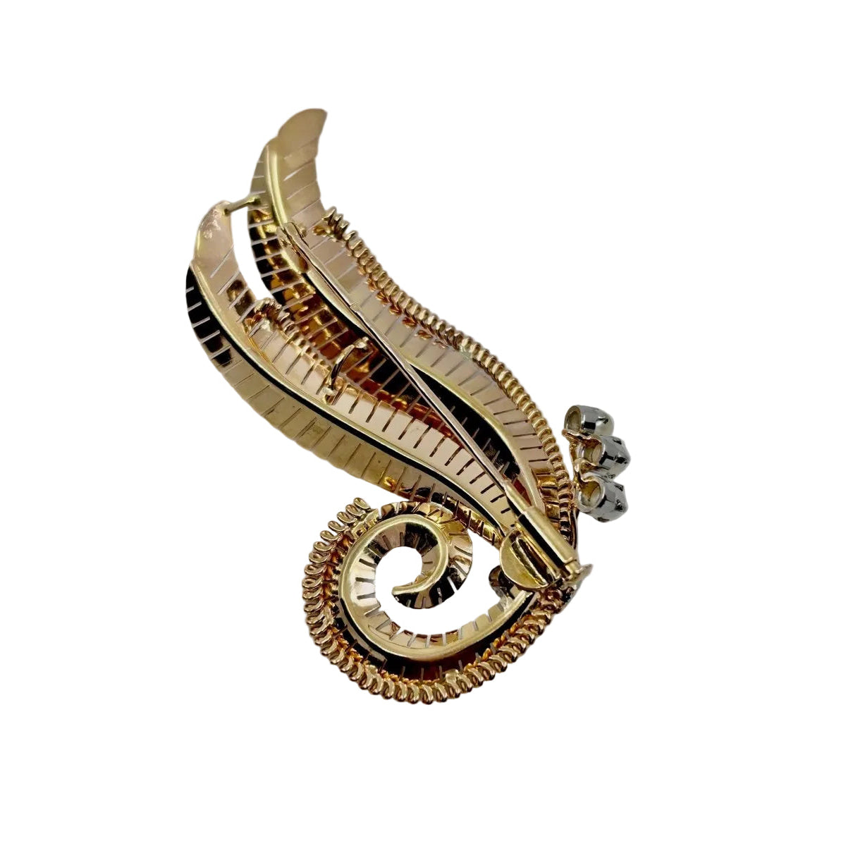 Broche feuille époque 1950 - Castafiore