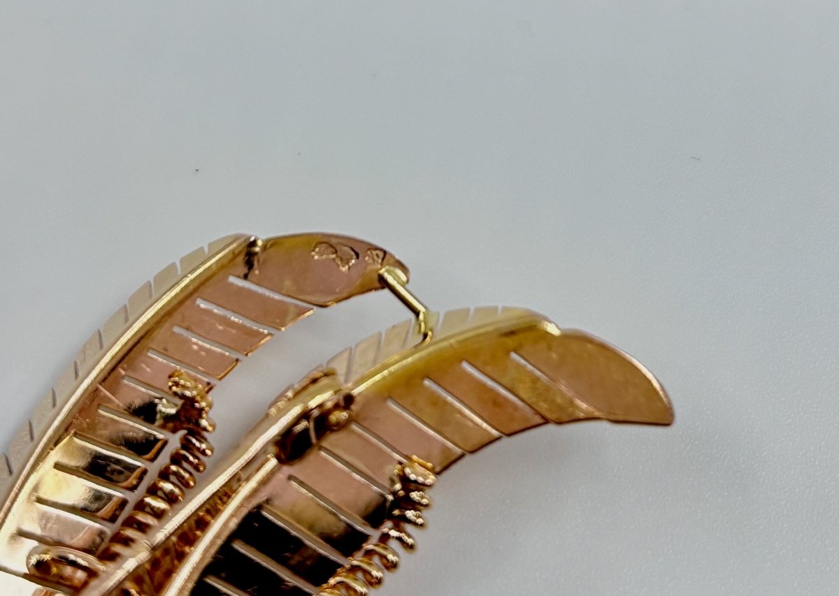 Broche feuille époque 1950 - Castafiore