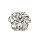 Broche italienne en or avec 5,50 carats de diamants de succession - Castafiore