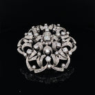 Broche italienne en or avec 5,50 carats de diamants de succession - Castafiore