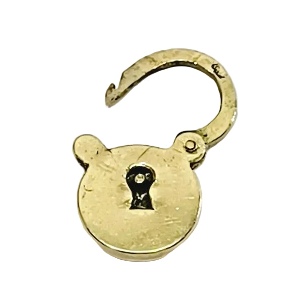 Broche Médaillon en or Rose et verre églomisé - Castafiore