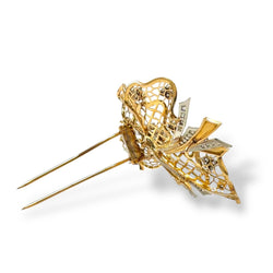 Broche noeud dentelle - Castafiore