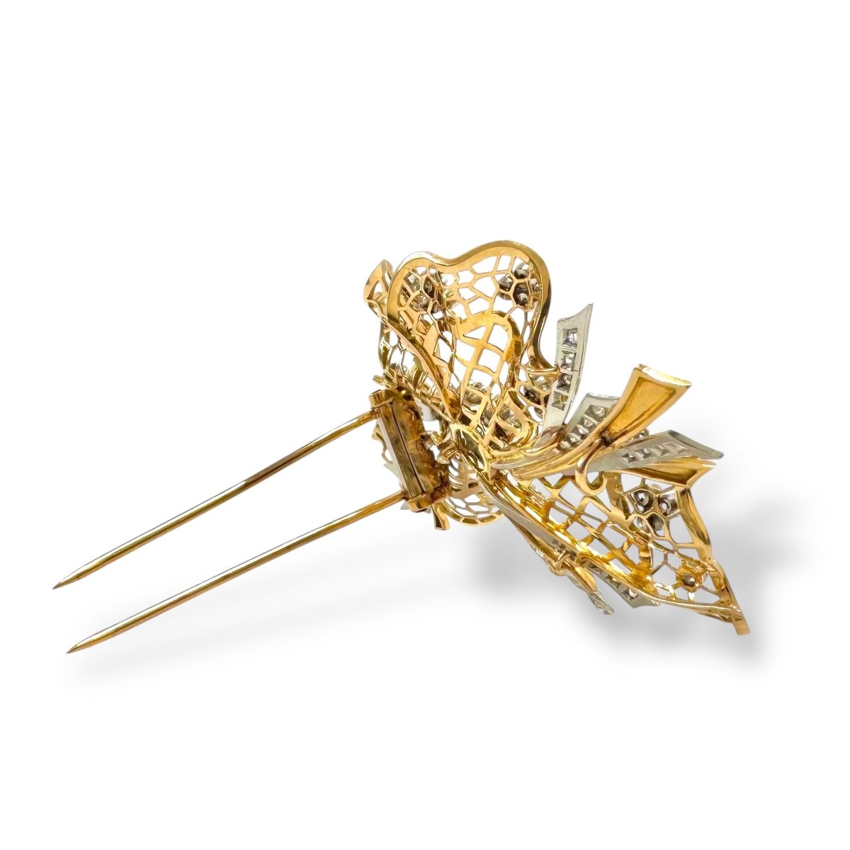 Broche noeud dentelle - Castafiore