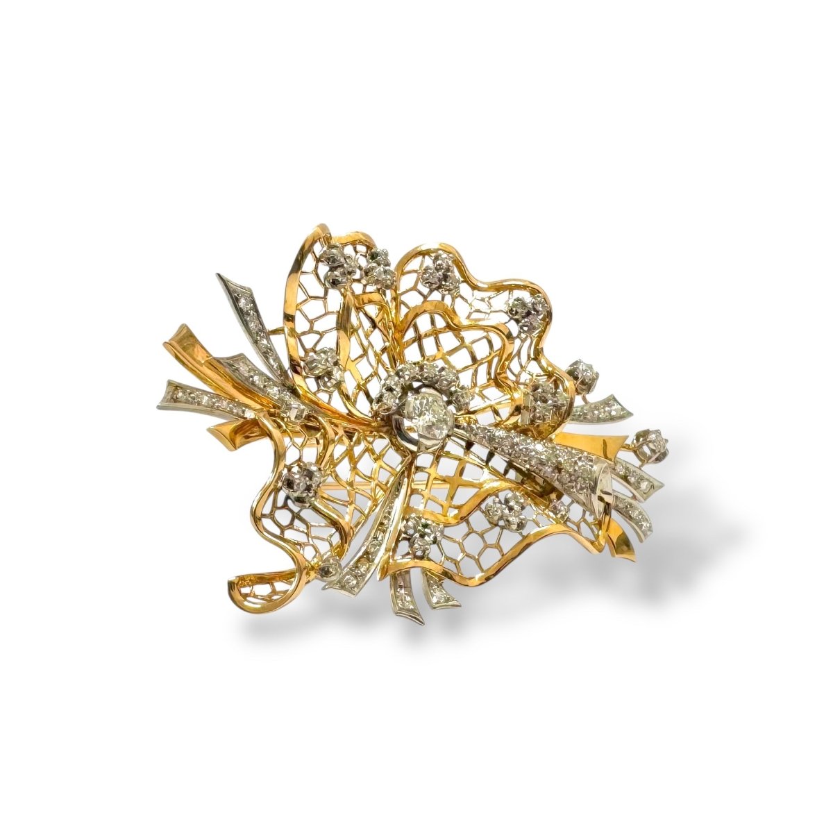 Broche noeud dentelle - Castafiore