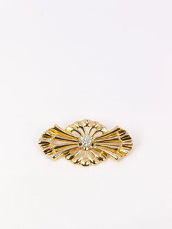 Broche noeud vintage en or et diamant Old mine Cut - Castafiore