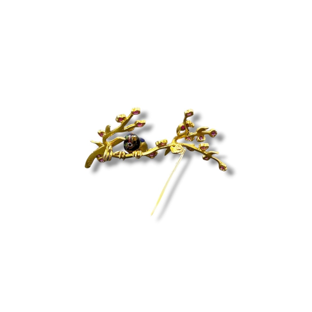 Broche oiseau dans un cerisier - Castafiore