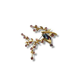 Broche oiseau dans un cerisier - Castafiore