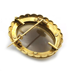 Broche - Or, Camée Agate, Email - Castafiore