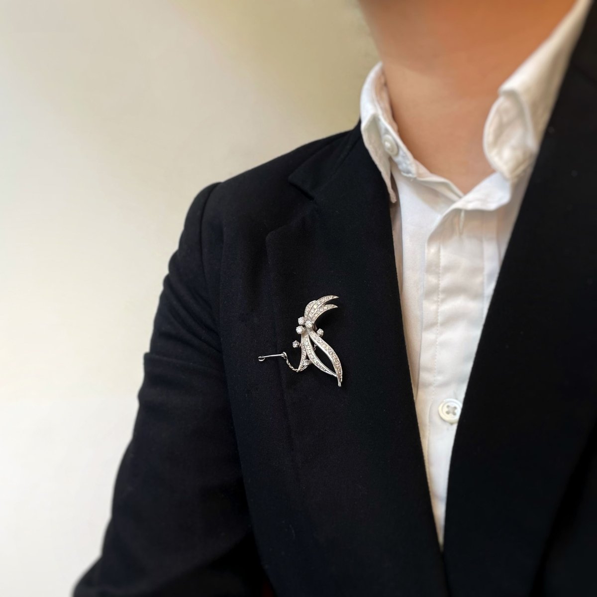 Broche - Or & diamants