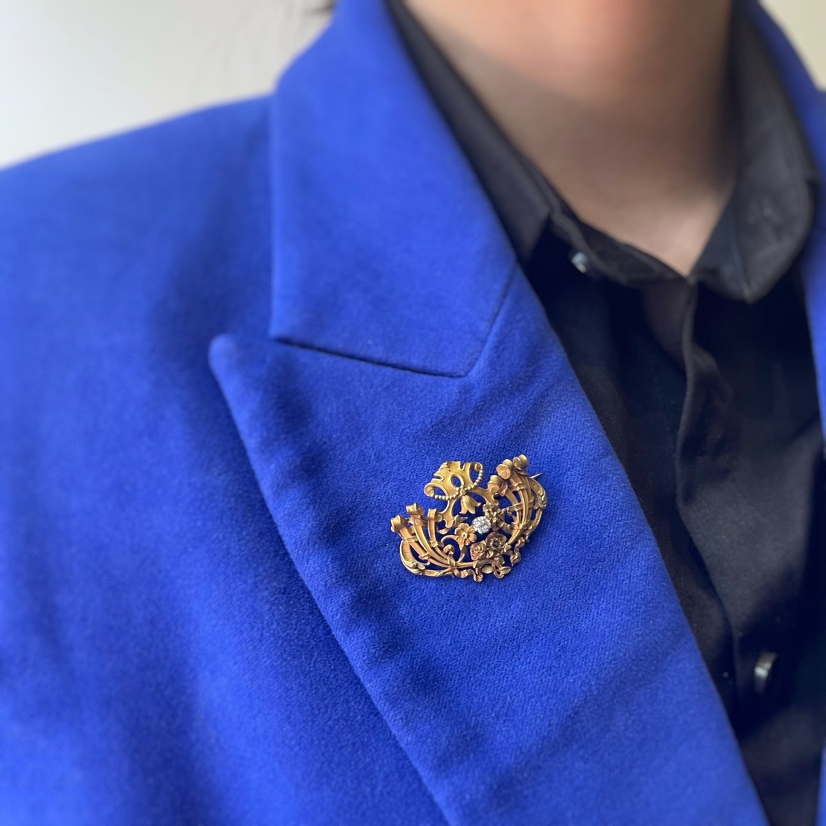 Broche - Or & Diamants