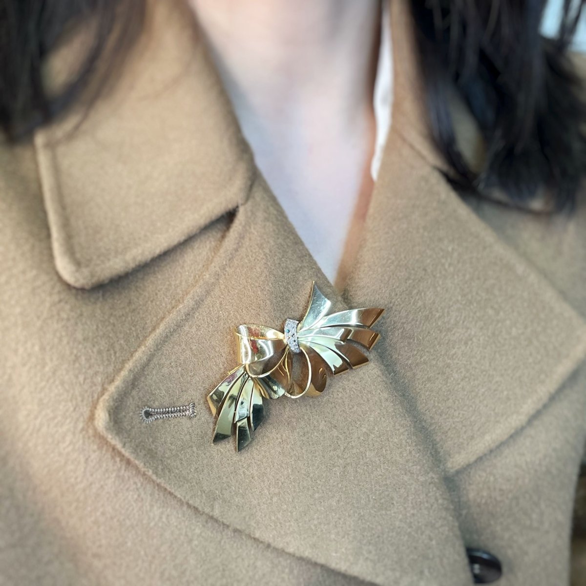 Broche - Or, Platine & Diamants - Castafiore