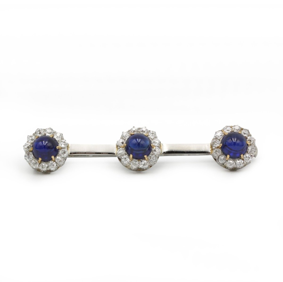 Broche - Or, Platine, Diamants & Saphirs - Castafiore