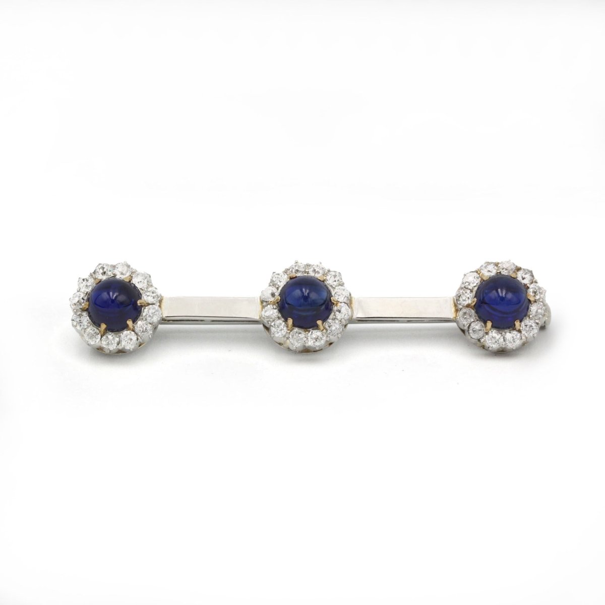 Broche - Or, Platine, Diamants & Saphirs - Castafiore