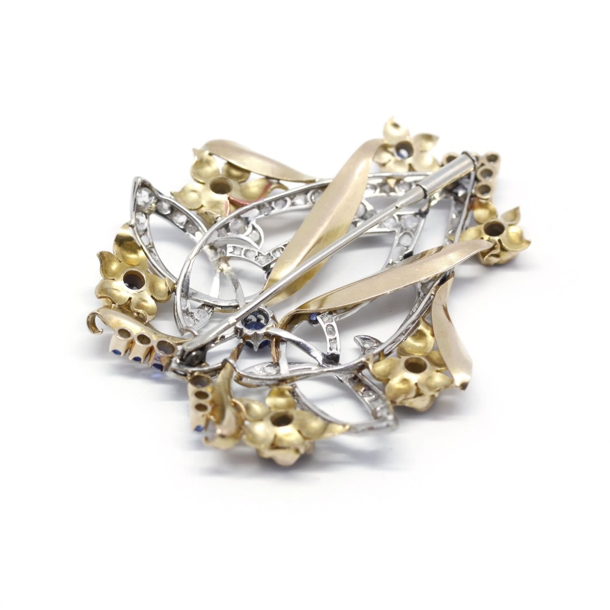 Broche - Or, Saphirs et Diamants - Castafiore