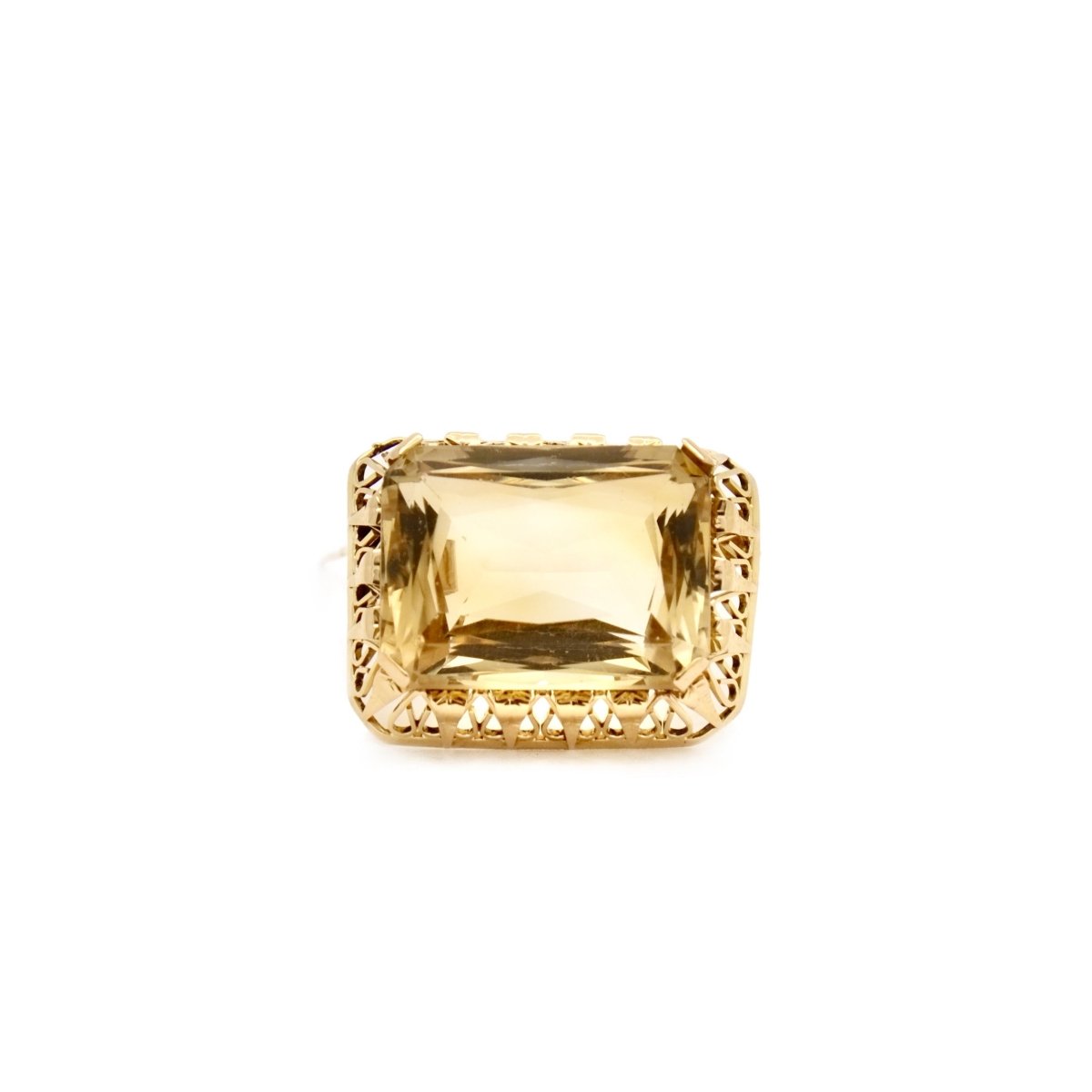 Brooch citrine pendant